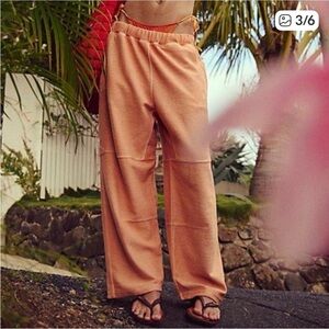 NWOT free people score board barrel pants